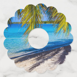 ビーチの影 ワイングラスタグ