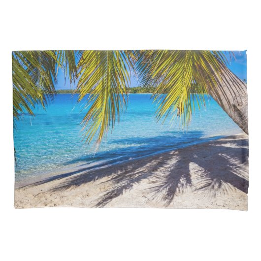 ビーチの影 枕カバー (正面)