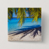 ビーチの影 缶バッジ (正面)