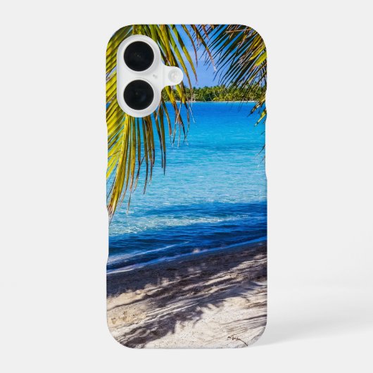 ビーチの影 iPhone 16ケース (裏面)