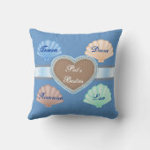 ビーチの恋人のためのパーソナライズなビーチPILLOWGIFT クッション (裏面)