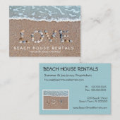 ビーチの愛 名刺 (正面/裏面)