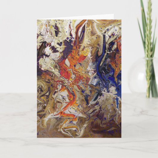 ビーチの挨拶状の嵐 カード (正面)