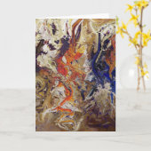 ビーチの挨拶状の嵐 カード (黄色い花)