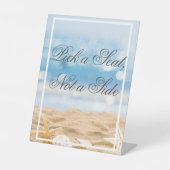 ビーチの撮影先 – サイドではなくシートを選択 台座サイン (正面)