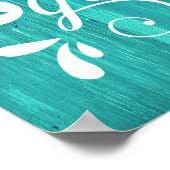 ビーチの散歩はいつも良いアイディア ポスター (角)