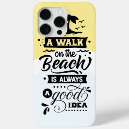 ビーチの散歩はいつも良いアイディア iPhone 15 PRO MAXケース