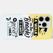 ビーチの散歩はいつも良いアイディア Case-Mate iPhoneケース (裏面 (横))
