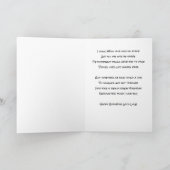 ビーチの散歩 愛してるよ 誕生日 カード (内部)