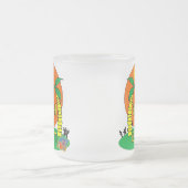 ビーチの新郎のマグ フロストグラスマグカップ (中央)