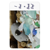 ビーチの日が必要だ！マグネット海岸貝殻化石 マグネット (縦)