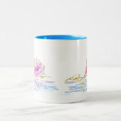 ビーチの日のコーヒー・マグ ツートーンマグカップ (中央)