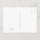 ビーチの日の出のお祝いカード インビテーションポストカード (裏面)