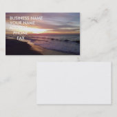 ビーチの日の出名刺 名刺 (正面/裏面)