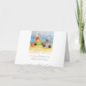 ビーチの日は招待状カスタマイズ 招待状 (裏面)