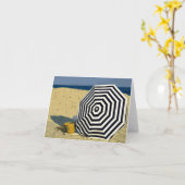 ビーチの日曜日 カード (黄色い花)