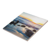 ビーチの日没 タイル (側面)