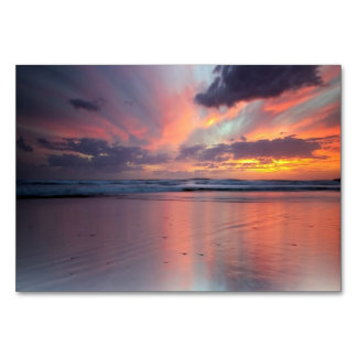 ビーチの日没 テーブルナンバー