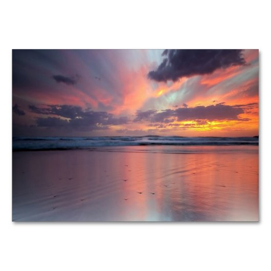 ビーチの日没 テーブルナンバー (正面)