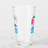 ビーチの日 タンブラーグラス (左)