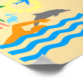 ビーチの日 ポスター (角)