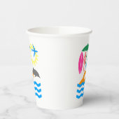 ビーチの日 紙コップ (左)