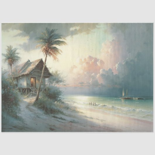 ビーチの日 薄葉紙 (正面)