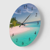 ビーチの時計 ラージ壁時計 (傾斜)
