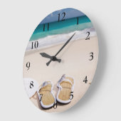 ビーチの時計 ラージ壁時計 (傾斜)