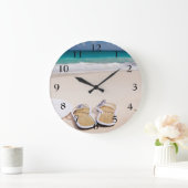ビーチの時計 ラージ壁時計 (ホーム)