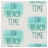 ビーチの時間単語の生地II ファブリック (クローズアップ)