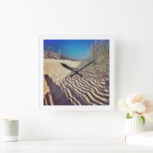 ビーチの時間 スクエア壁時計 (ホーム)