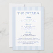 ビーチの最後のトーストの海岸のバチェロレッテ週末 招待状 (裏面)