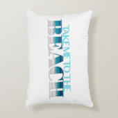 ビーチの枕に私を連れて行って下さい アクセントクッション (正面(垂直))