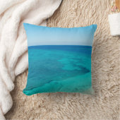 ビーチの枕: あなた自身の引用文か名前を加えて下さい クッション (ブランケット)