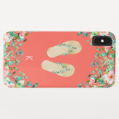 ビーチの植物のビーチサンダル Case-Mate iPhoneケース (裏面(横))