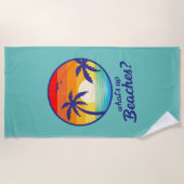 ビーチの概要、おもしろいカッコいいビーチ  ビーチタオル (正面)