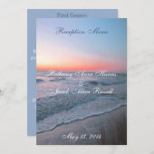 ビーチの正面図メニュー5x7 メニュー (正面/裏面)