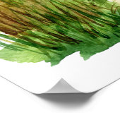 ビーチの水の色の生活はビーチで良い ポスター (角)