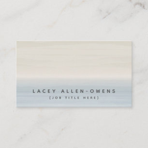 ビーチの水彩画のグラデーションで一般的なテンプレート 名刺