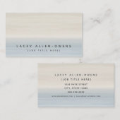 ビーチの水彩画のグラデーションで一般的なテンプレート 名刺 (正面/裏面)