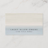 ビーチの水彩画のグラデーションで一般的なテンプレート 名刺 (正面)