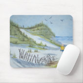 ビーチの水彩画 マウスパッド (マウス)