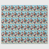 ビーチの水着 ラッピングペーパー (フラット)