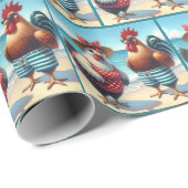 ビーチの水着 ラッピングペーパー (ロールコーナー)