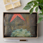 ビーチの水色の貝殻のヒトデ 薄葉紙 (ギフト)