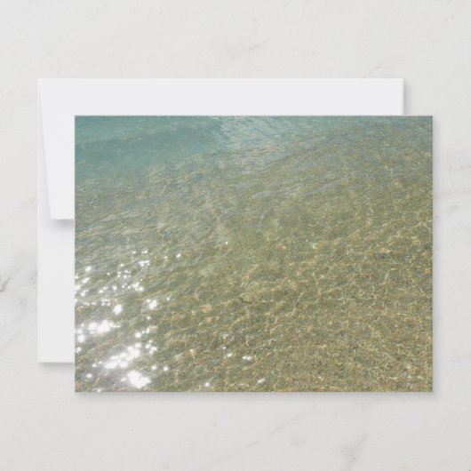 ビーチの水 I アブストラクト自然写真 (正面)