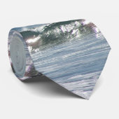 ビーチの波のタイ ネクタイ (ロール)