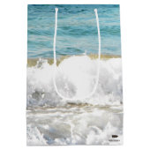 ビーチの波 ミディアムペーパーバッグ (裏面)