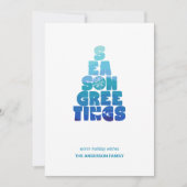 ビーチの海からのご挨拶 シーズンカード (正面)